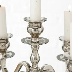 5 armet bordlysestage i aluminium 50cm / Varas