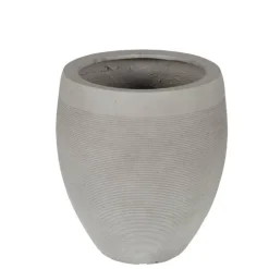 Ø.41 eller Ø.57cm vandtæt sandgrå eller sort krukke med riller