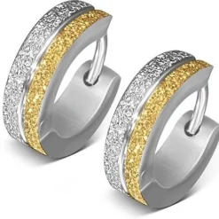 2 farvet hoop ståløreringe