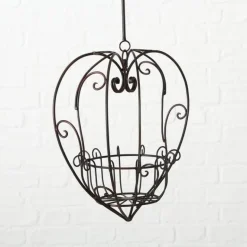 2 stk store hjerte potteholdere i jern / til loft