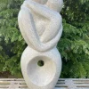 Abstrakt Haveskulptur / Soulmate i Terrazzo H.92cm - AFHENTNING
