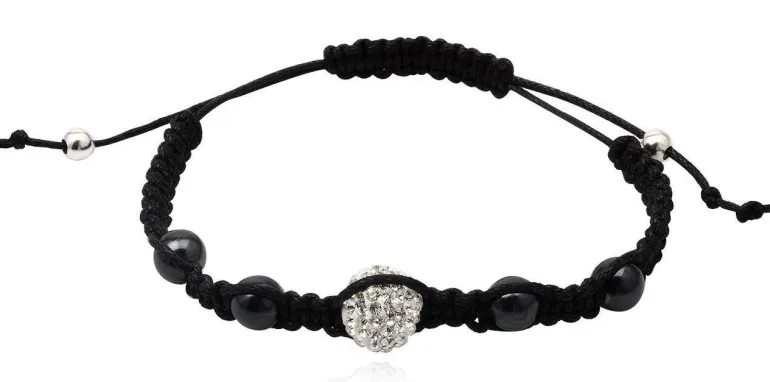 Armbånd med krystal kugle