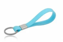 Billig nøglering/armbånd i gummi - 6 farver