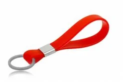 Billig nøglering/armbånd i gummi - 6 farver