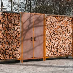 Brændereol / brændeholder i rust - 6 størrelser