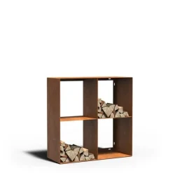 Brændereol / Rumdeler til brændestykker i cortenstål