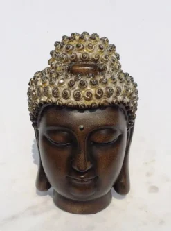 Buddha Hoved Golden Silver