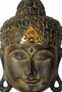 Buddha masker i træ