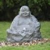 Buddha Vandfontæne til haven / Polystone glasfiber