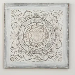 Canvas ornament billeder - hånd dekoreret med oliemaling 100x100 / SÆT / AFHENTNING