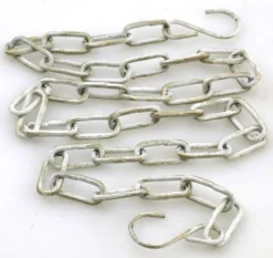 100cm kæder - blank / hvid / guld