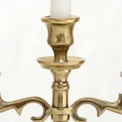 26cm Varas - 3 armet bordlysestage i gold alu