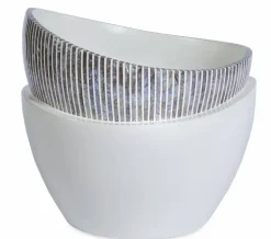 Eksklusive krukker med perlemor - 4 modeller - Hvid serie