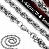 Eliptic stålhalskæde til mænd - 62cm