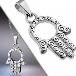 Fatimas hånd smykkevedhæng i stål