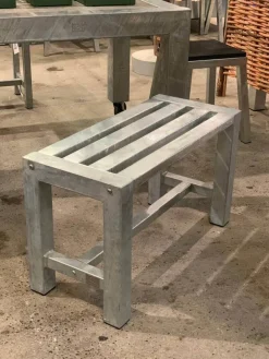 Galvaniseret bænk / udendørs havebænk