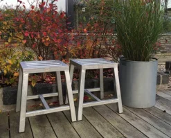 Galvaniseret stol, taburet eller barstol