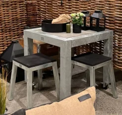 Galvaniseret stol, taburet eller barstol