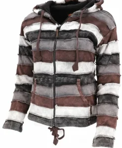 Goa Patchwork hættetrøje i stonewash / Til Hende