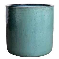 Green Jade - Glaseret cylinder krukke - Ø.40+Ø.50+Ø.60