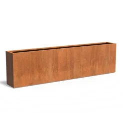 H.80xB.40cm plantekasse i corten stål - L.80 + 100 + 120 + 150 + 200 + 300cm