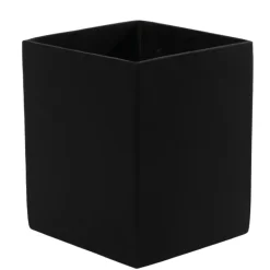 H.19x15x15cm Plantepotter I Sandtruktur - Sort + Grå + Sand