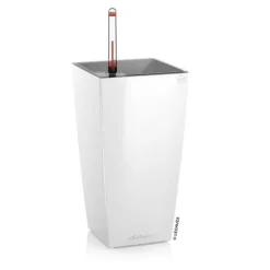 Indendørs Lechuza Plantepotte med indsats og selvvanding - Hvid + Antrazit