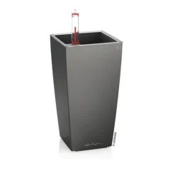 Indendørs Lechuza Plantepotte med indsats og selvvanding - Hvid + Antrazit