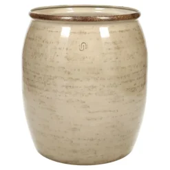 Indendørs plantekrukker i metal - sæt 3stk - Beige & Grøn