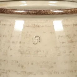 Indendørs plantekrukker i metal - sæt 3stk - Beige & Grøn