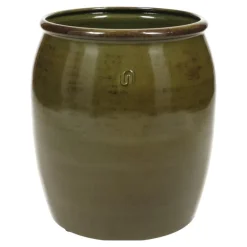 Indendørs plantekrukker i metal - sæt 3stk - Beige & Grøn