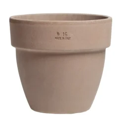 Italy Terracotta Krukke i choko farve med eller uden underskål - Ø.55cm