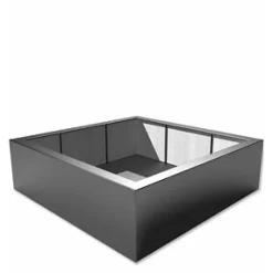 Kæmpe firkantede Plantekrukker i glasfiber H.60cm - Op til 200x200cm