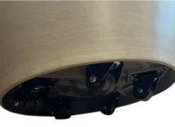 Kæmpe krukker i genbrugs plastmateriale med hjul - sort / grå - Ø.80 + Ø.100