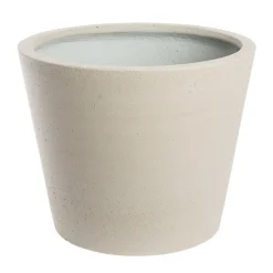 Konisk krukke i fiberstone - Ø.50 + Ø.58cm - Grå eller Beige