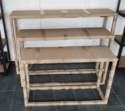 Konsolborde / Podieborde / Butiksborde - 3 størrelser i sæt - AFHENTNING