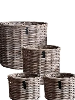 Kubu rattankrukker med inderpose - sæt 4stk