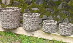 Kubu rattankrukker med inderpose - sæt 4stk