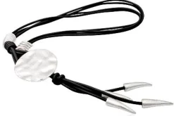 Lange læderhalskæder - 3 stk forskellige - Samlet pris