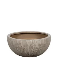 Lave fade / krukker i sand stripe eller grå glasfiber - Ø.59cm