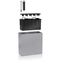 Lechuza Canto Stone Struktur - Plantekummer med selvvanding - 3 farver - M/U Hjul