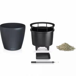 Lechuza Classico COLOR krukke - Selvvanding Ø.35 + Ø.43 - 4 farver - Med Indsats - M/U Hjul