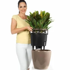 Lechuza Classico Premium Ø.50cm - m/u hjul / selvvanding - 6 farver