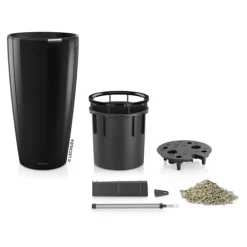 Lechuza Rondo premium krukke H.56 + H.75 - 5 farver / Selvvanding