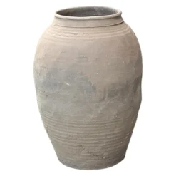 Liao He Vintage Pot - Gråtonet krukke