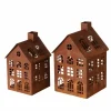 Lighthouse lysestager - Huse i rust til levende lys - Sæt