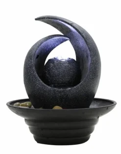 Lille abstrakt Vandfontæne til bord med lys