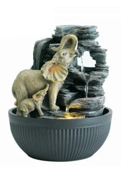 Lille elefant vandspil med lys