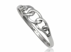 Link sølvring til kvinder / 5mm