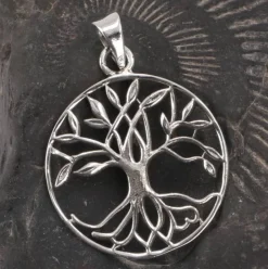 Livets Træ smykkevedhæng i sølv